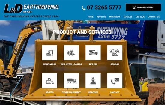 New L&D Earthmoving Website Online